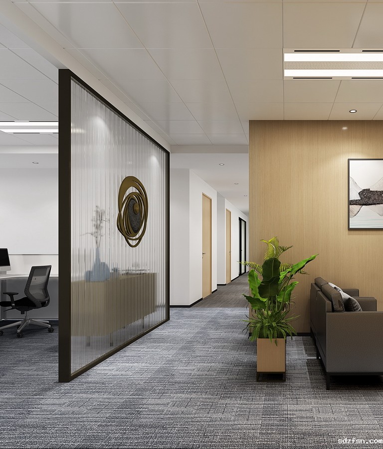 复星保德信办公室设计 走廊洽谈区-pc