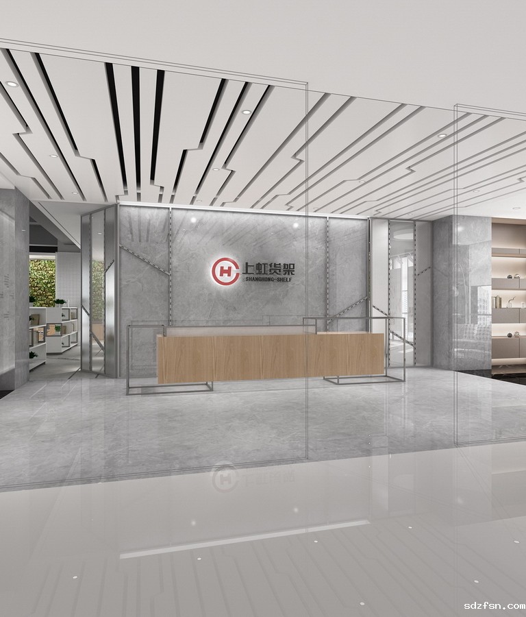 上虹货架办公室设计装修 前厅-pc