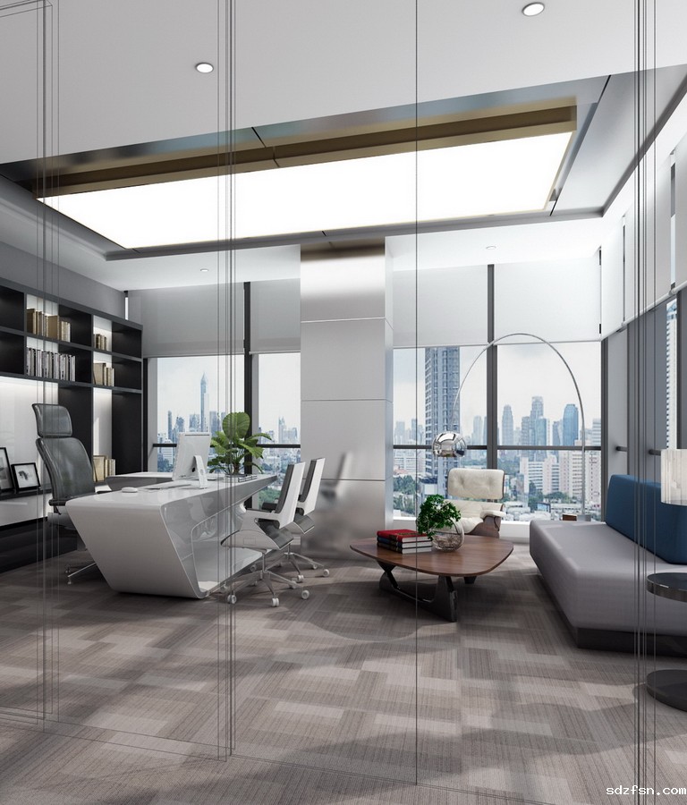 上虹货架办公室设计装修 总经理办公室-pc