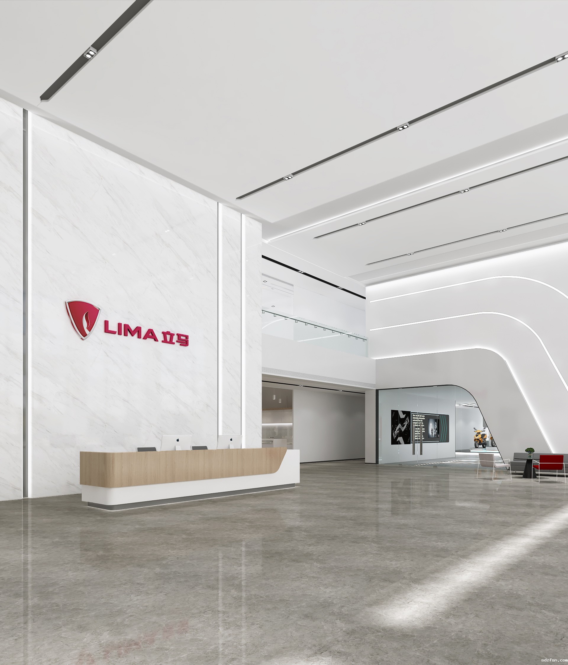 立马车业办公室装修-展厅-pc