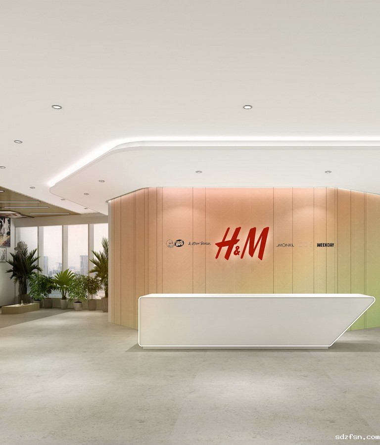 H&M办公空间设计 前厅-pc