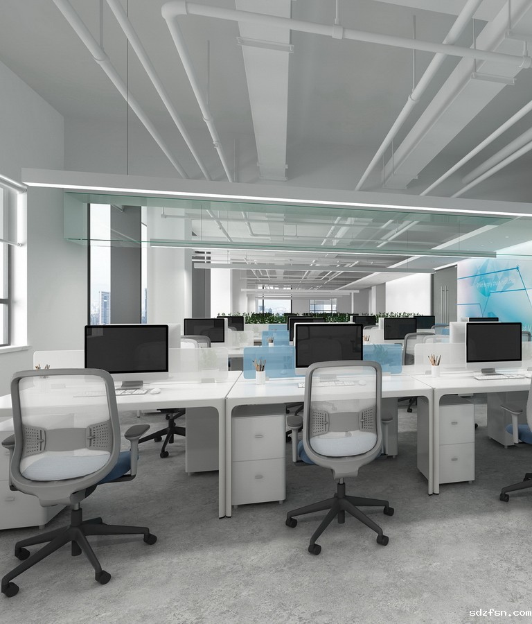 明源云办公楼设计装修 开放办公区 -pc