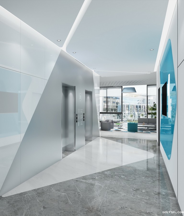 明源云办公楼设计装修 电梯间 -pc