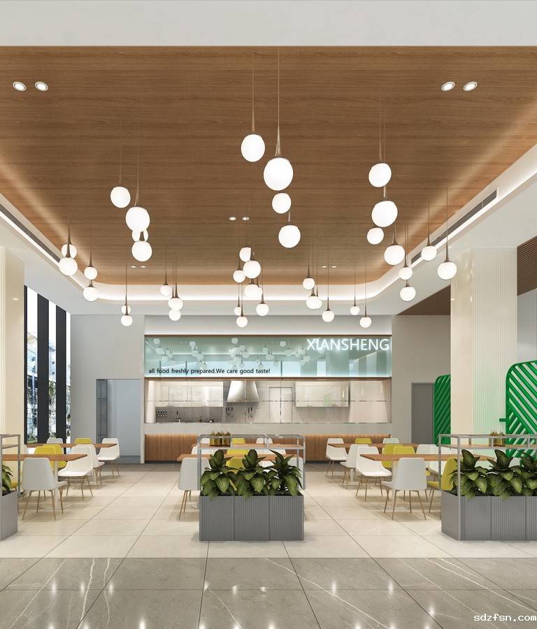 先声药业办公楼设计装修 餐厅-pc