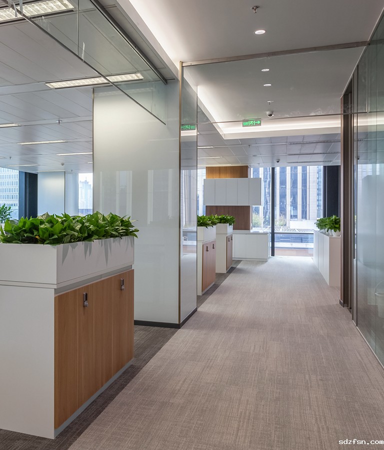 德邦证券办公楼装修设计-办公区走廊-pc
