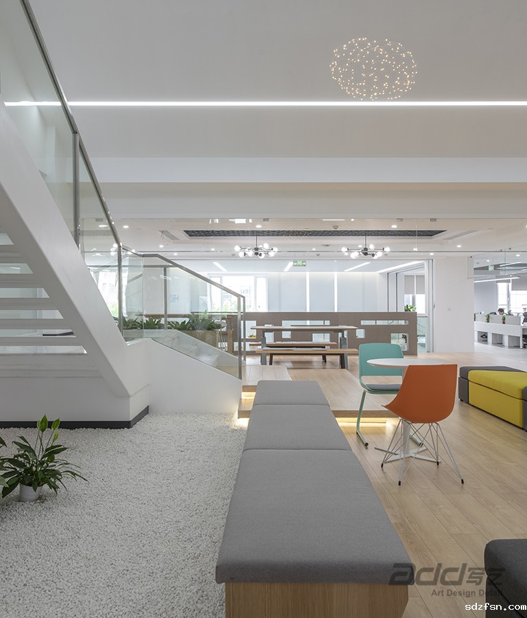 明源云办公楼设计装修 休闲茶水区 -pc