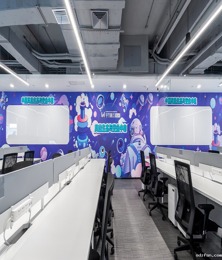 字节跳动办公室设计装修 办公区文化墙-pc