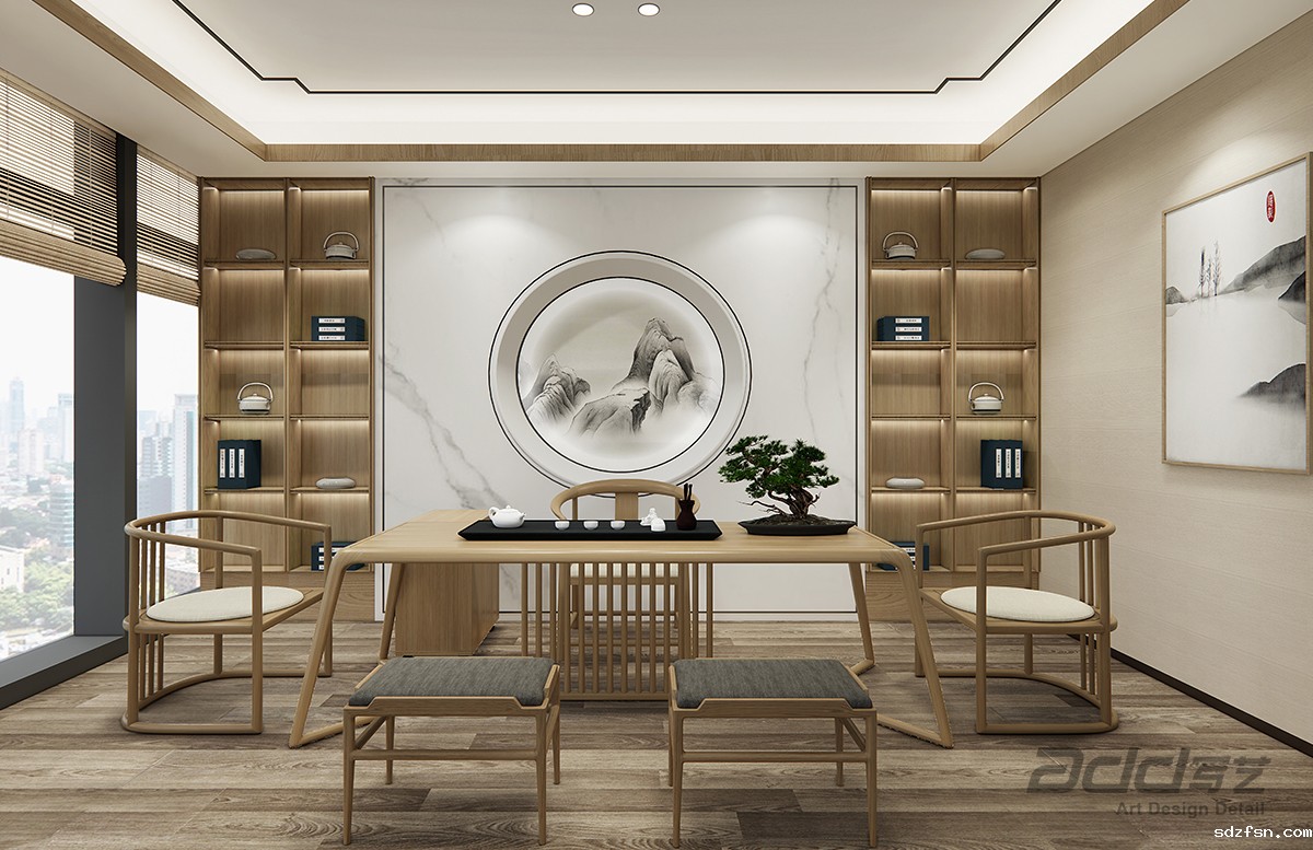明源云办公室装修-茶室