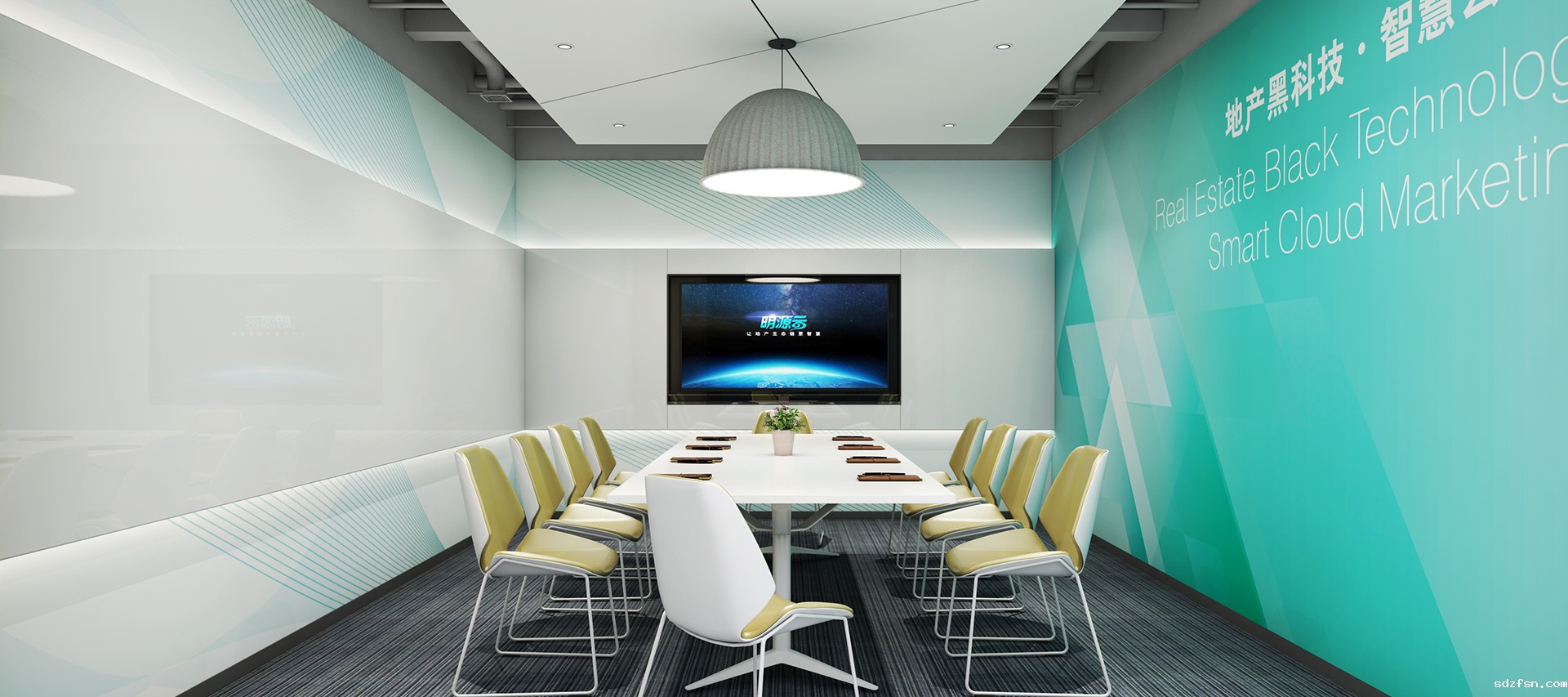 明源云办公楼设计装修 小会议室 -pc