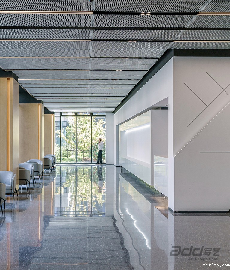 波汇科技办公楼装修-前厅2-pc