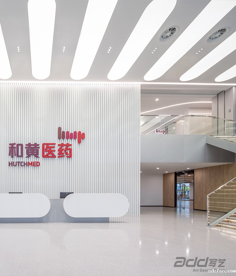 和黄医药前厅-办公楼装修-pc