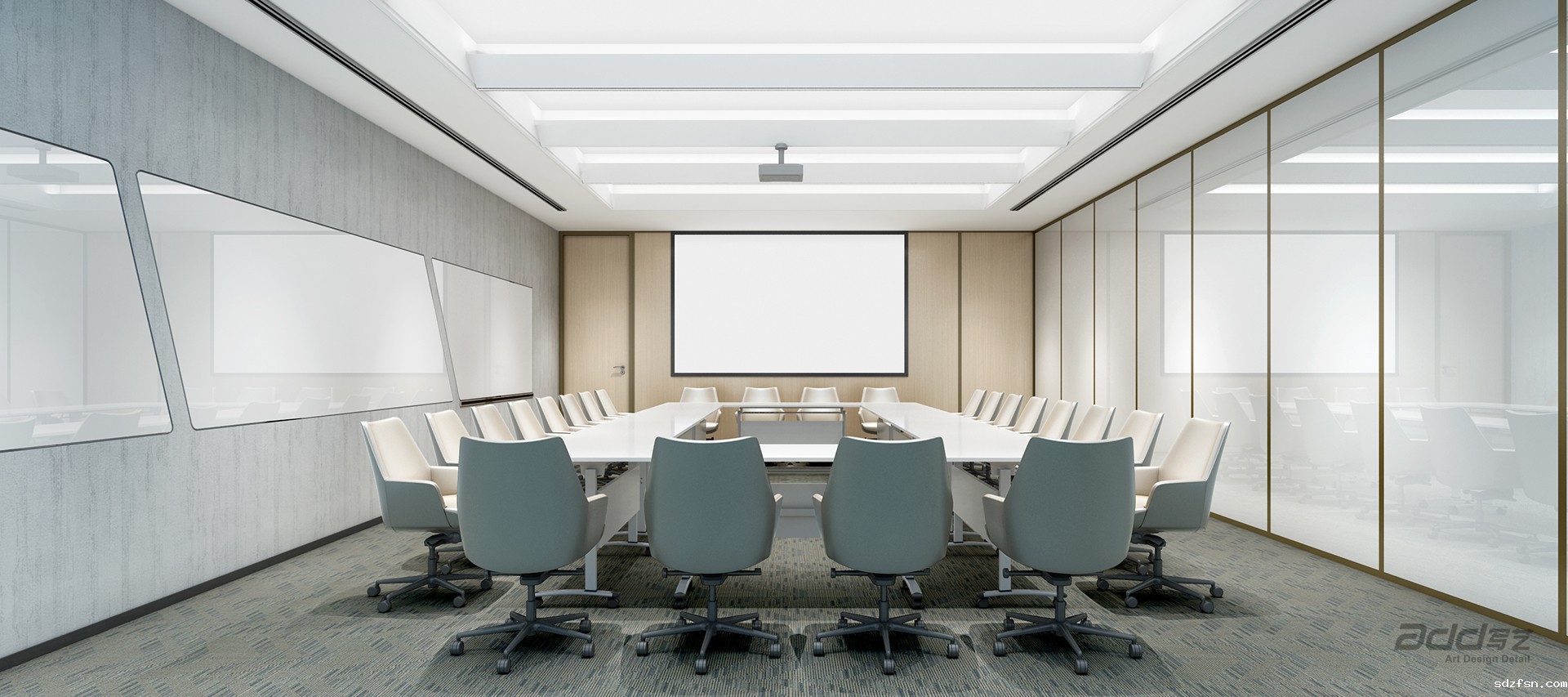 元正盛业办公室装修-会议室-pc