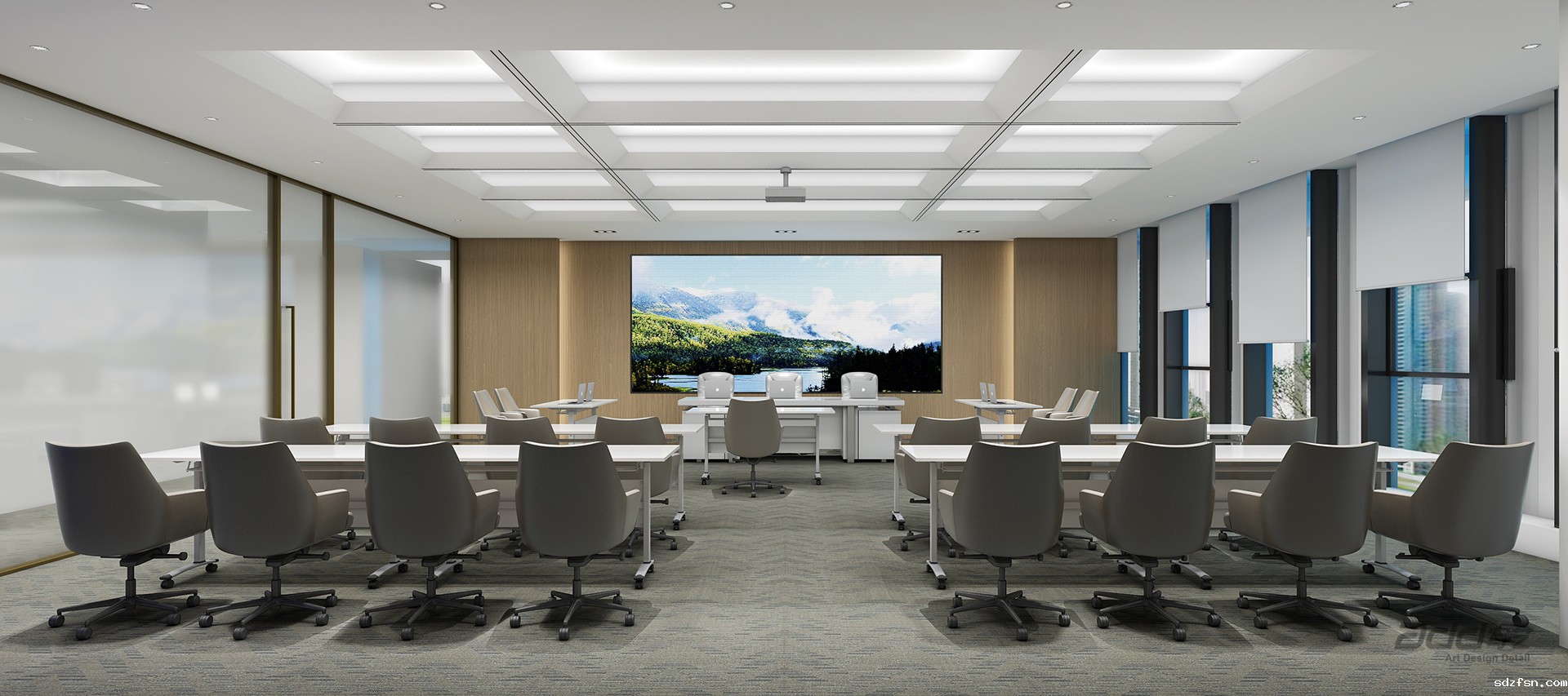 元正盛业办公室装修-培训室-pc