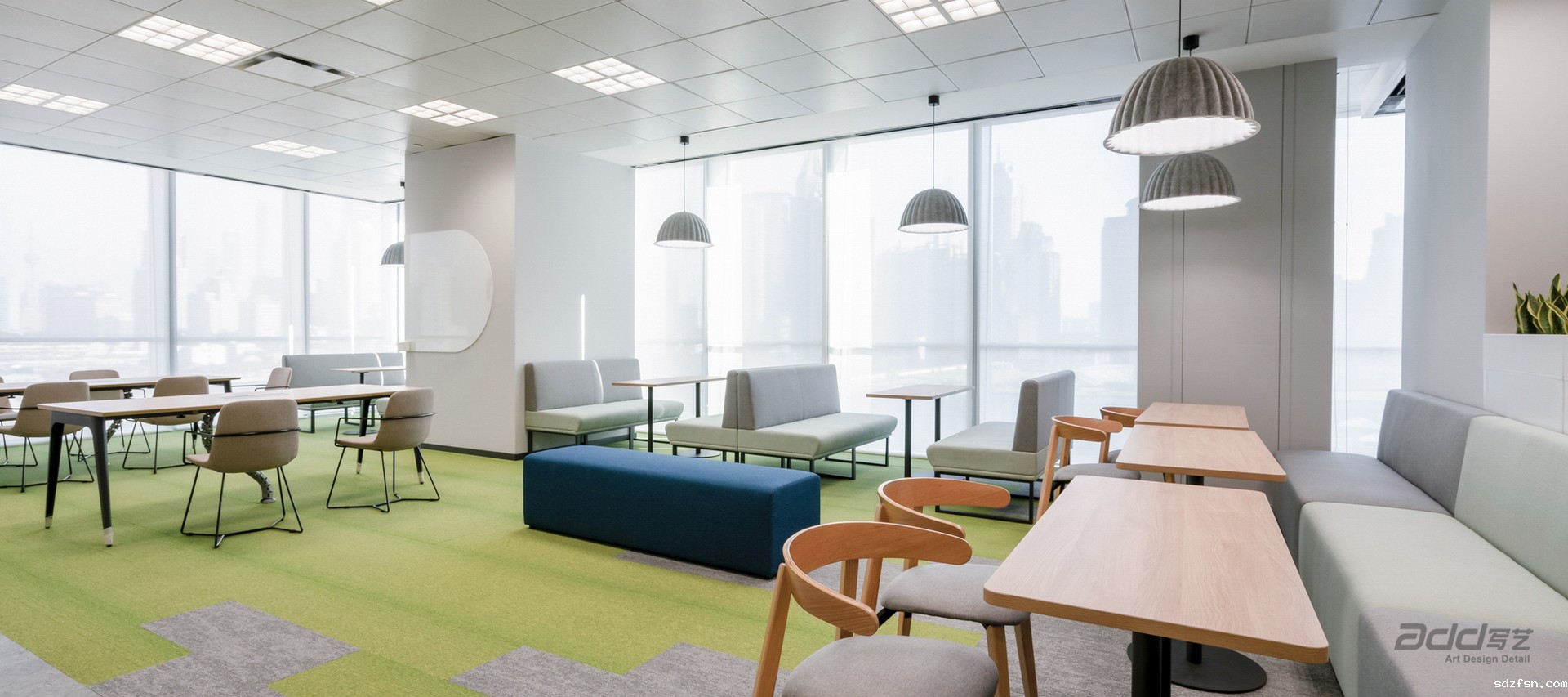 明源云上海办公室设计装修 开放办公区另角度-pc