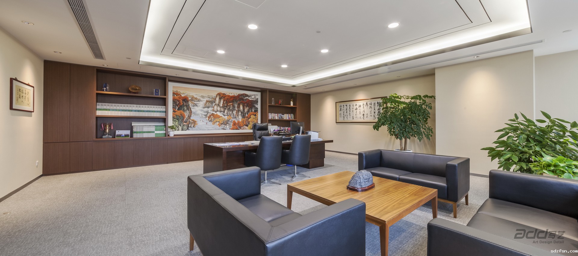 至正道化办公楼装修-董事长室-pc